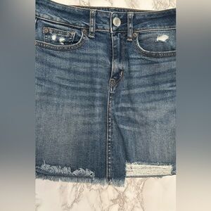 American Eagle Outfitters Denim Skirt with Distress